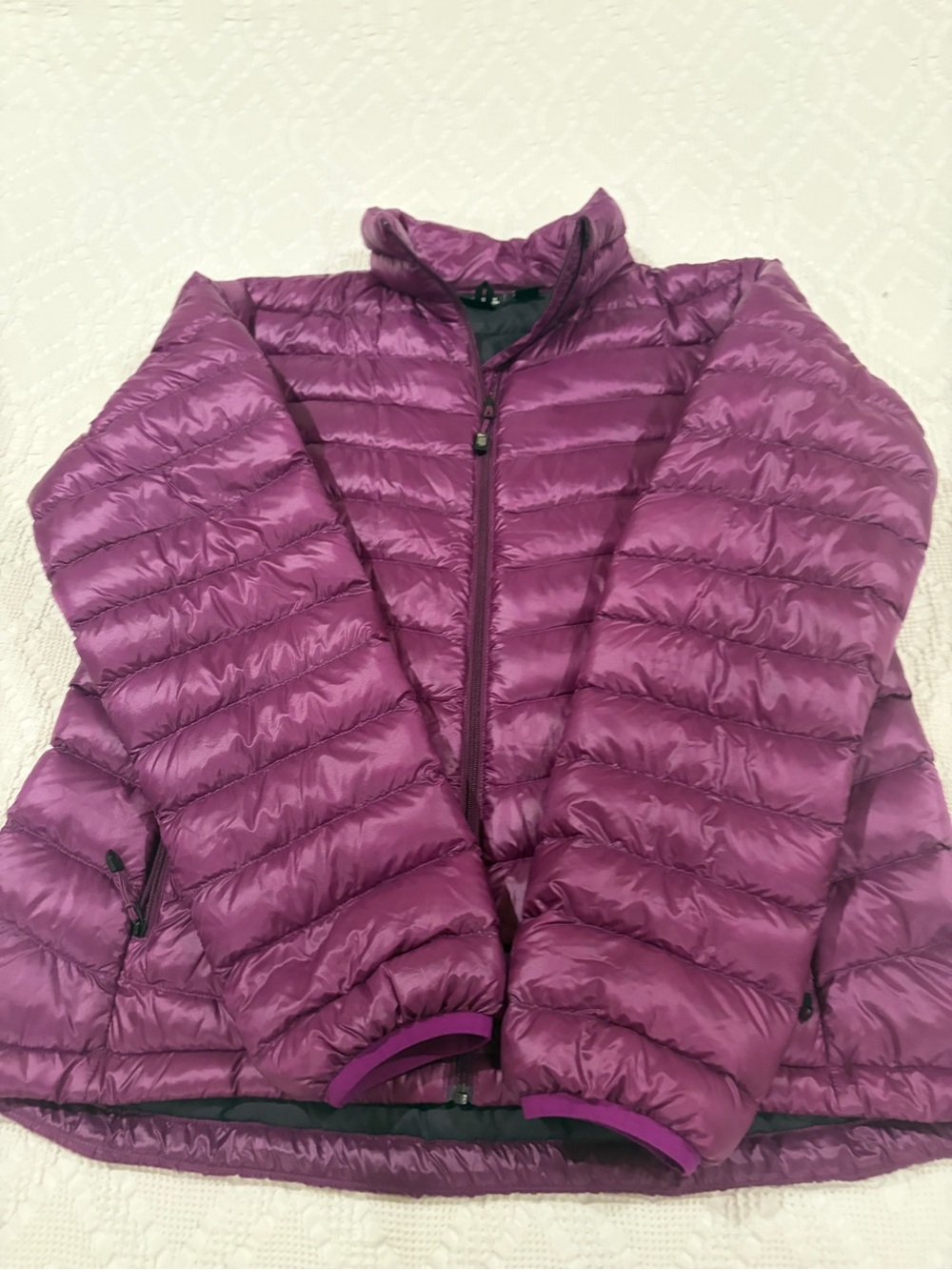 Eastern Mountain Sports EMS Women's Packable Down Puffer Jacket - Plum, Like New